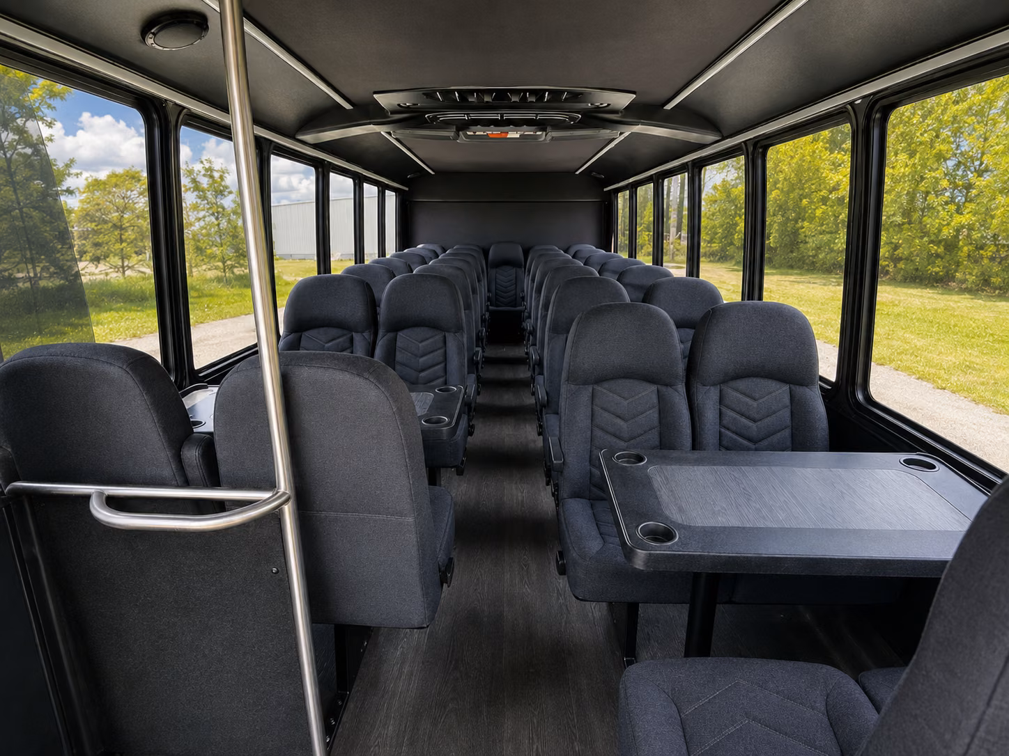 coon rapids 15 passenger minibus inside