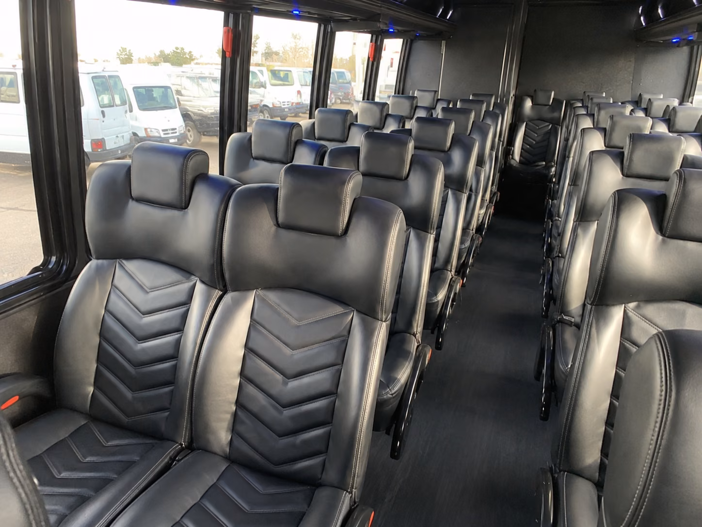 coon rapids 18 passenger minibus inside