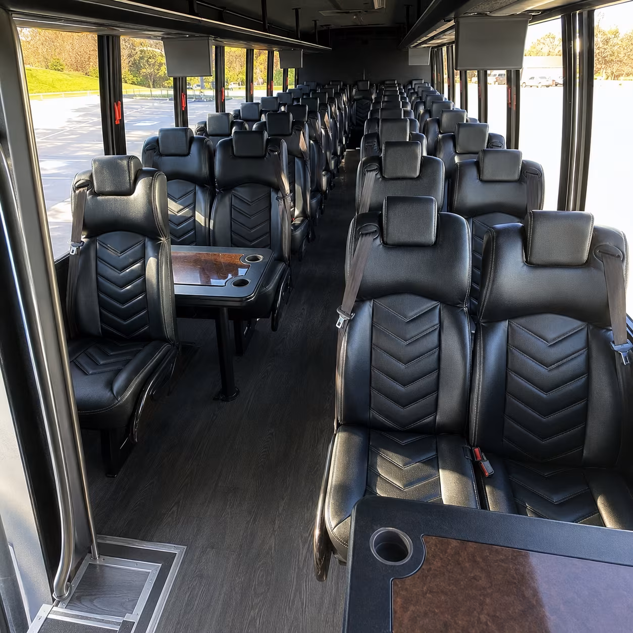 coon rapids 28 passenger minibus inside