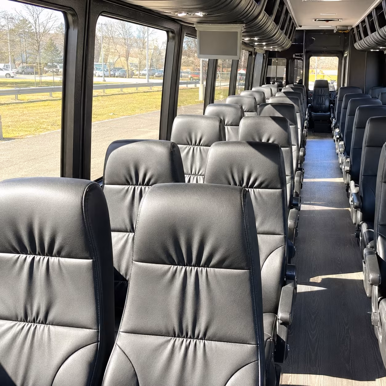 coon rapids 28 passenger minibus interior