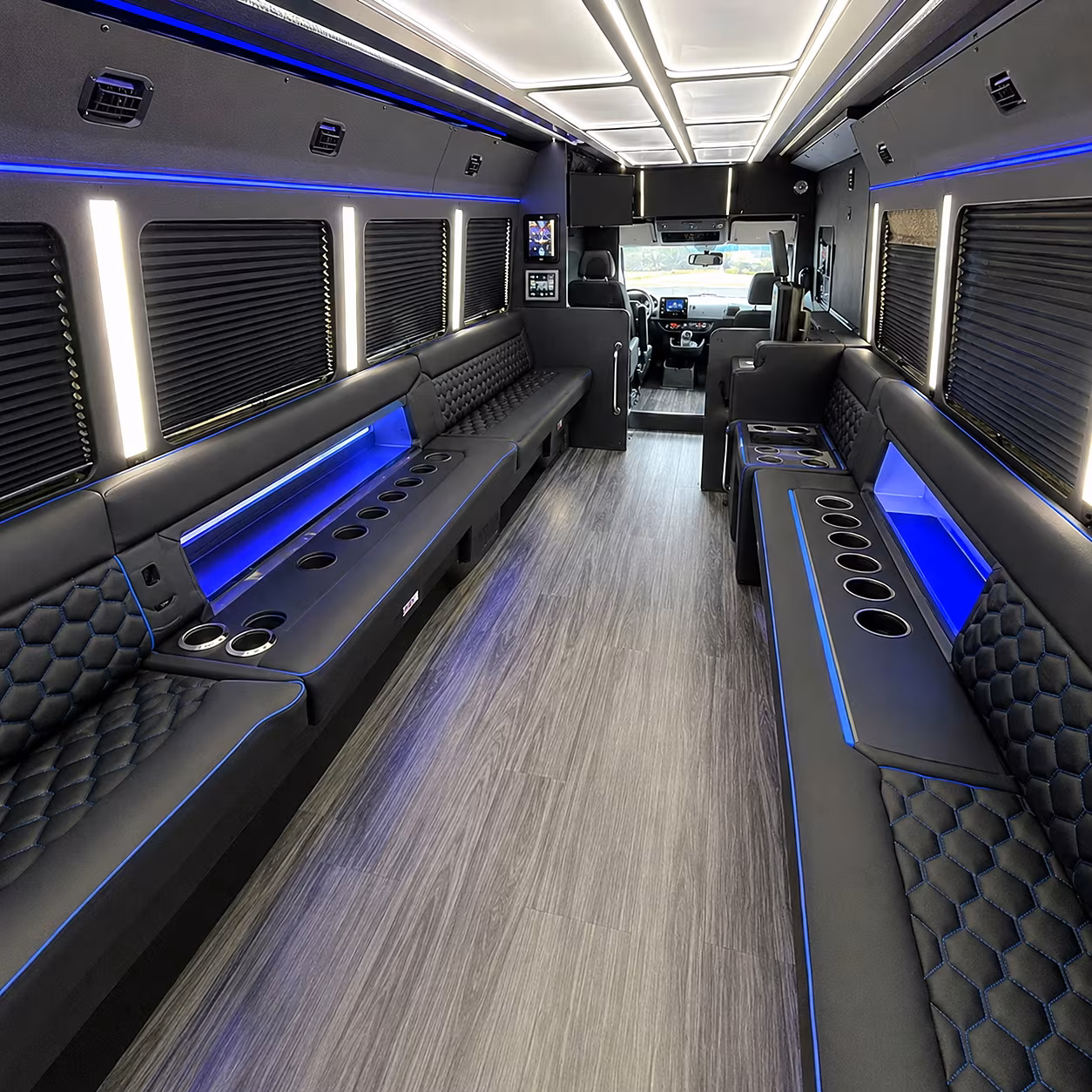 coon rapids party bus interior