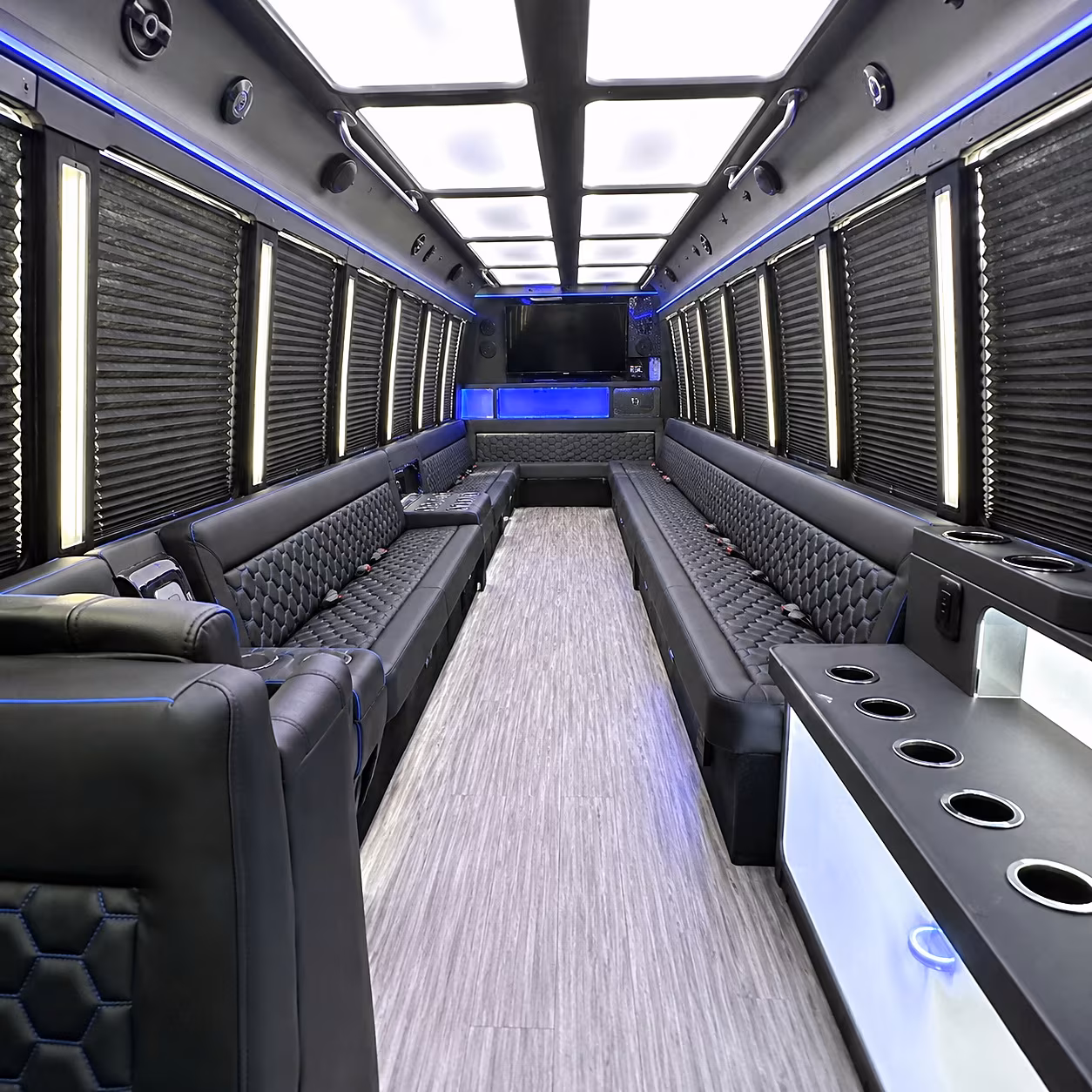 coon rapids party bus rentals inside