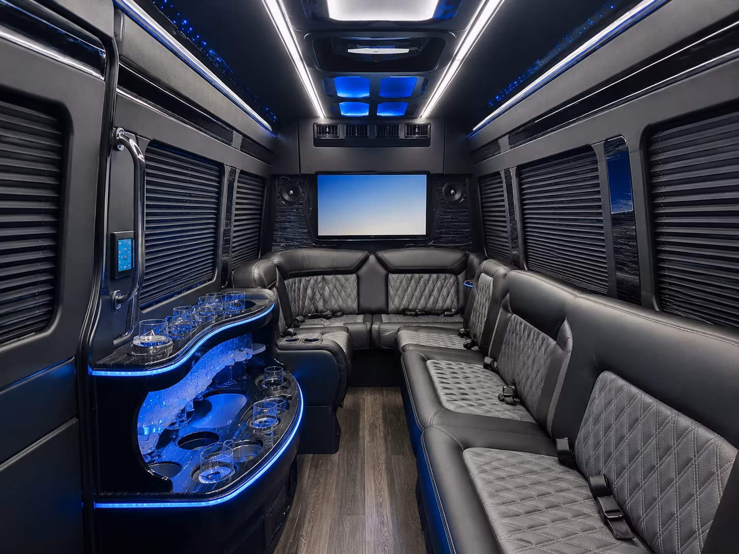 coon rapids sprinter limousine inside