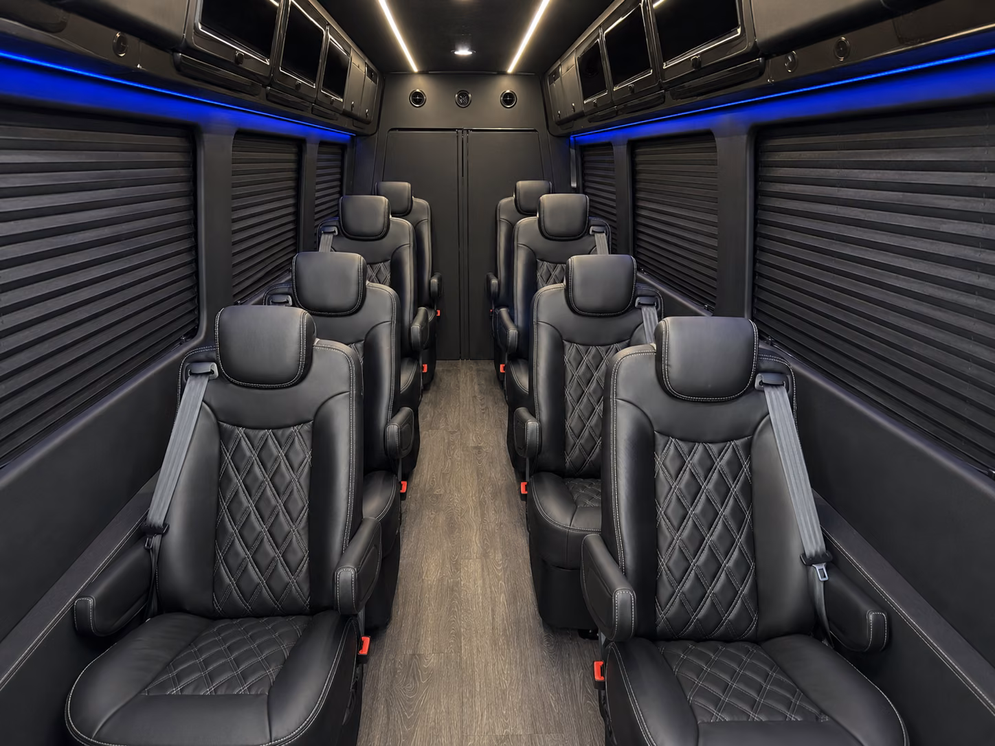 coon rapids sprinter van with driver inside