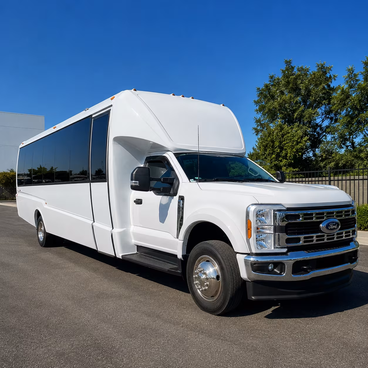 corporate event and commuter shuttle buses in coon rapids